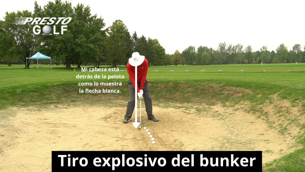 Tiro explosivo de un bunker junto al green
