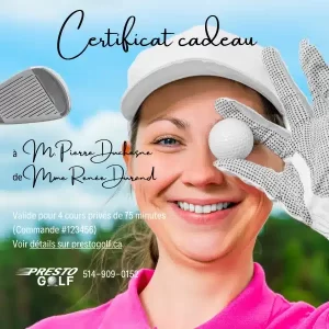 Certificats cadeaux (cours privés)