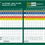 Carte de pointage Golf St-Georges